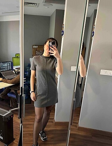 Dilvin yumuşak mini elbise