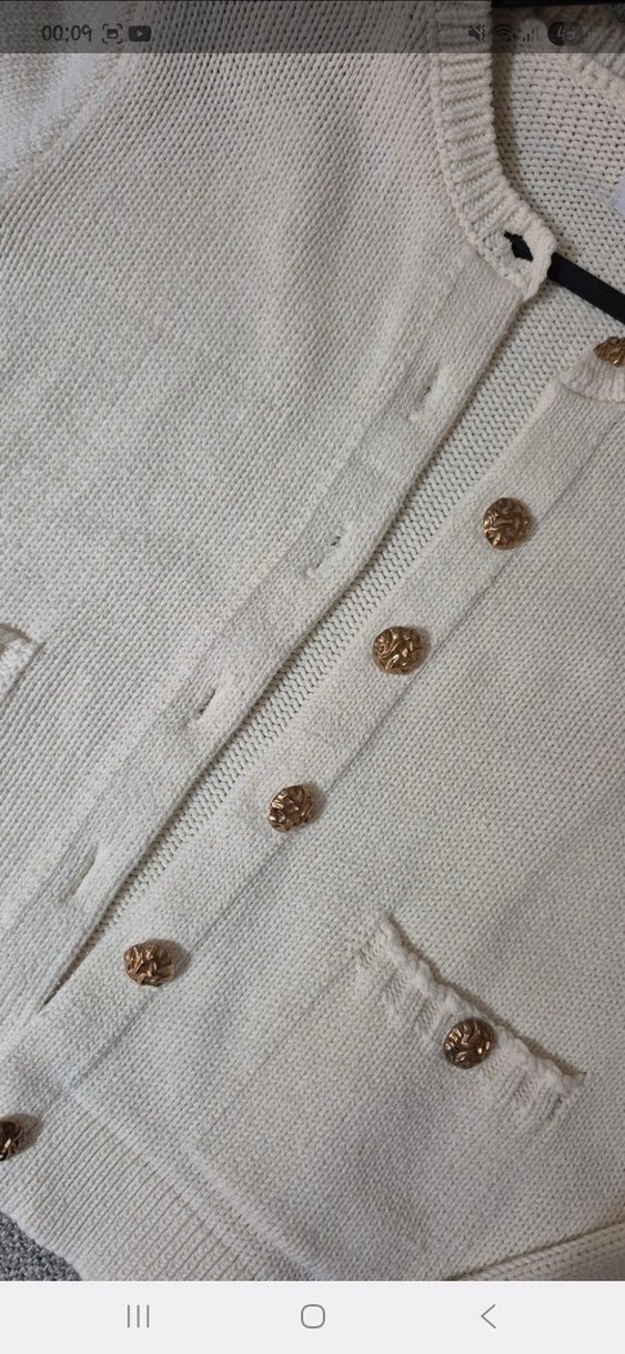 Düğmeli Twit Kadın Hırka - Görsel 3