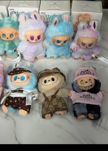 Beden Renk Bej Peluş Anahtarlık Street Wear Tarzı