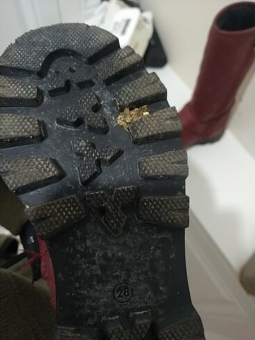 28 Beden bordo Renk Çocuk botu
