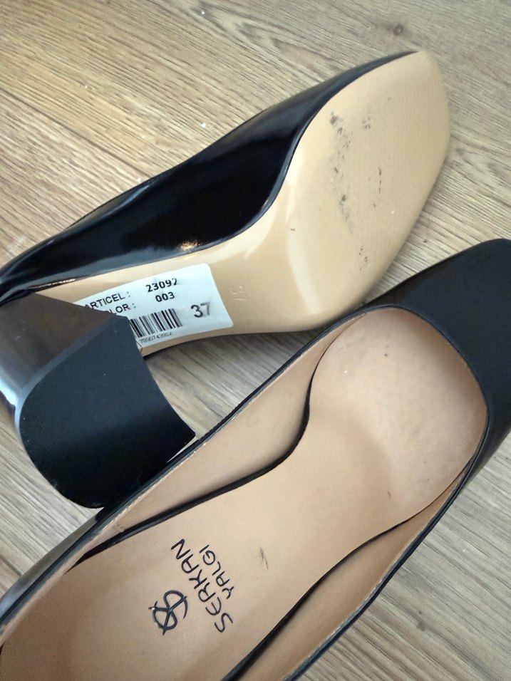 Bej Parlak Modern Klasik Kadın Stiletto - Görsel 4