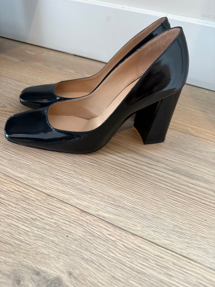 Bej Parlak Modern Klasik Kadın Stiletto - Görsel 2