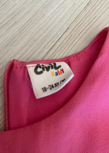 Civil Pembe Kolsuz Kız Çocuk Elbise