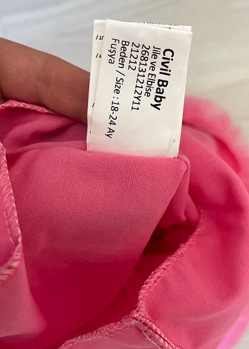 Pembe Kolsuz Kız Çocuk Elbise - Görsel 5