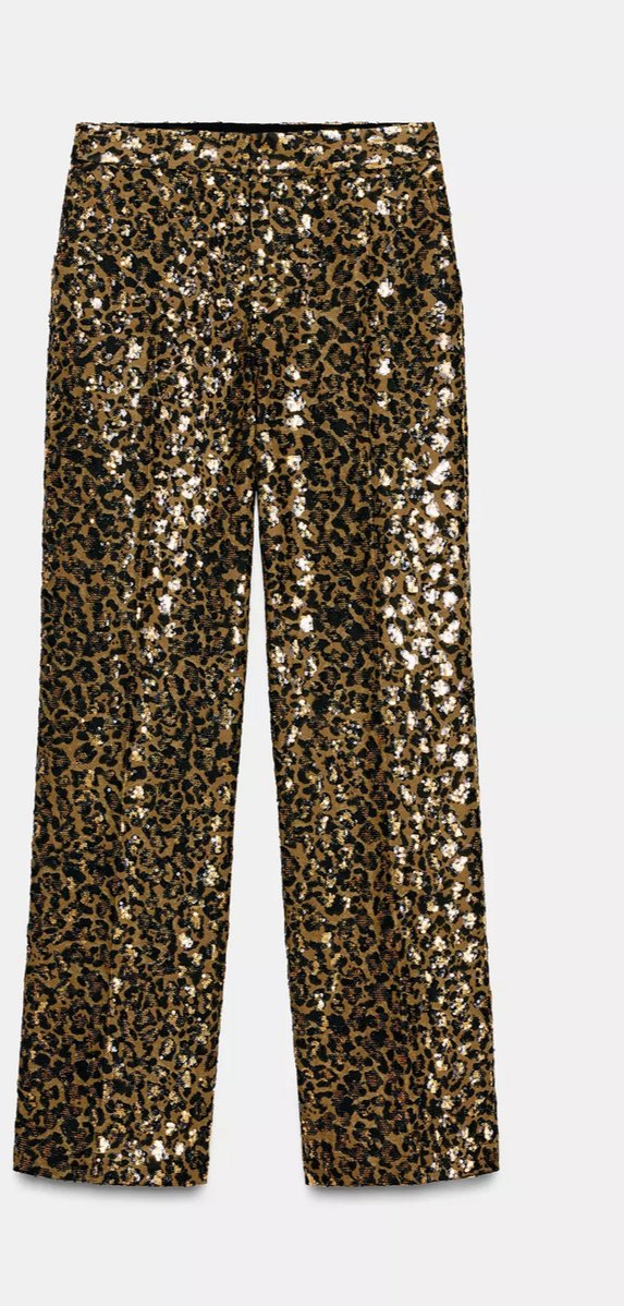 HAYVAN DESENLİ PULLU STRAİGHT PANTOLON - Görsel 3