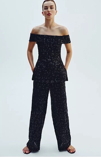 ZARA PULLU HACİMLİ PANTOLON