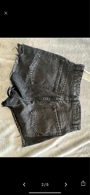 Zara ZARA SİYAH JEAN ŞORT