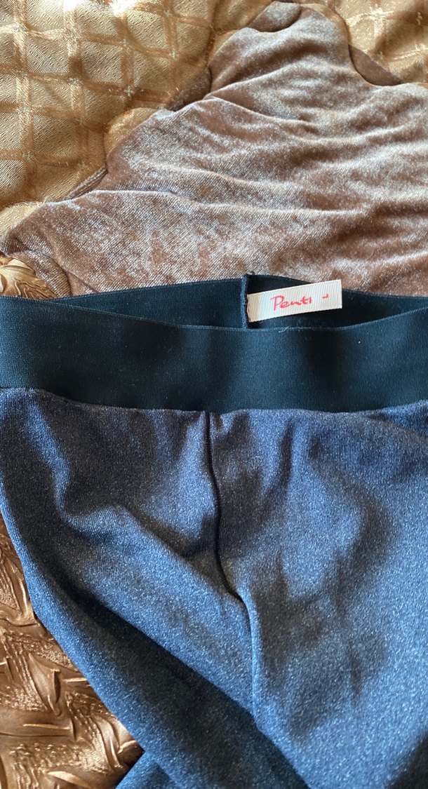 Gri Pilili Kadın Denim Pantolon - Görsel 4