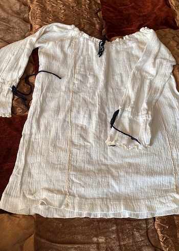 Altın Renkli Nakışl elbise - Görsel 11