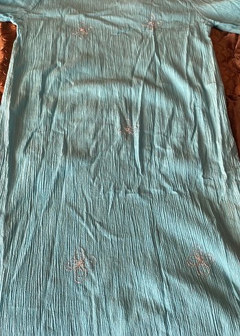 Altın Renkli Nakışl elbise - Görsel 10