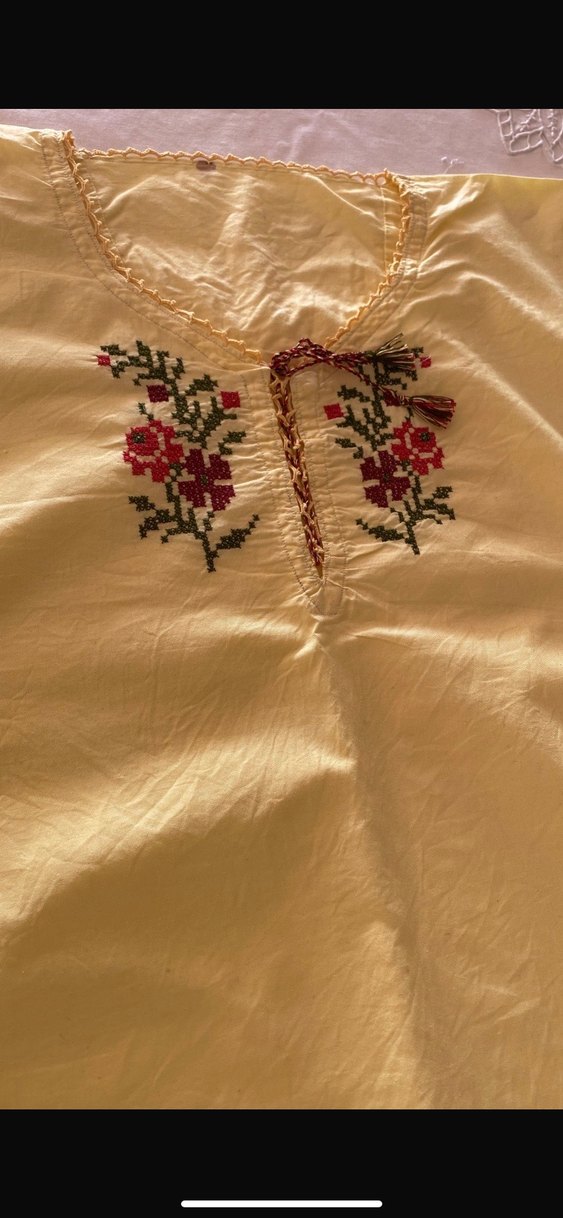 Altın Renkli Nakışl elbise - Görsel 2