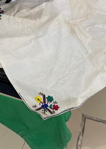 El İşlemeli Geleneksel Kumaş Örtü - Görsel 3