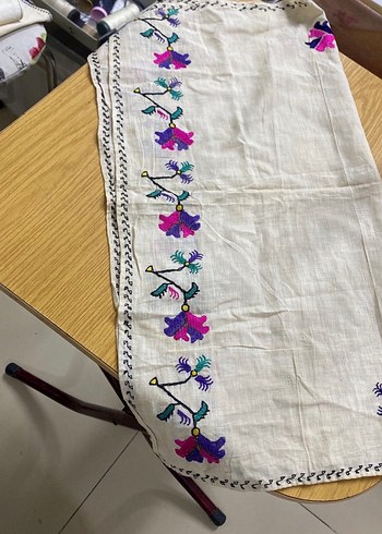 El İşlemeli Geleneksel Kumaş Örtü - Görsel 7