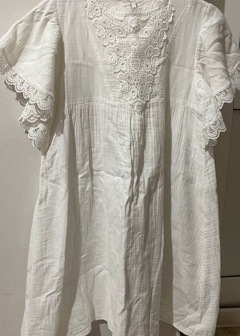 Müslin  kumaş elbise - Görsel 5