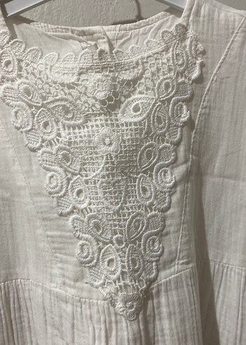 Müslin  kumaş elbise - Görsel 7