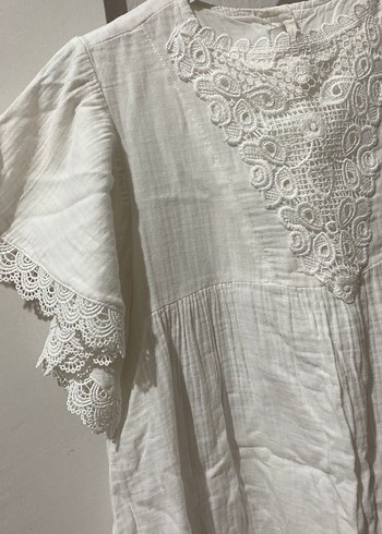 Müslin  kumaş elbise - Görsel 2