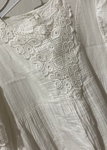 Müslin  kumaş elbise - Görsel 4