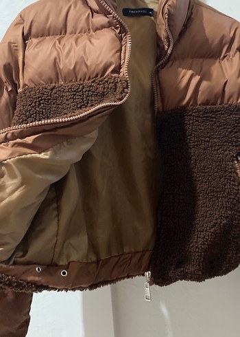 Kahverengi Kürklü Kadın Kışlık Ceket - Görsel 7