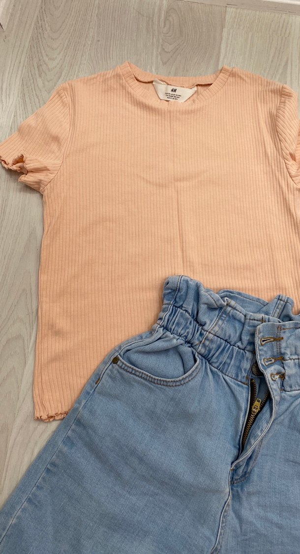 Kadın Mavi Bel Detaylı Kot Şort - Görsel 4