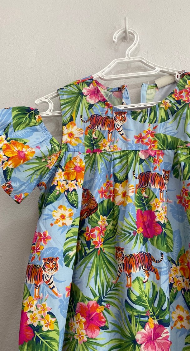 Çiçekli Bohem Kız Elbisesi - Görsel 2