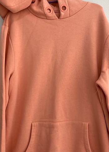 Pembe Basic Kadın Sweatshirt orjinal hype marka - Görsel 2