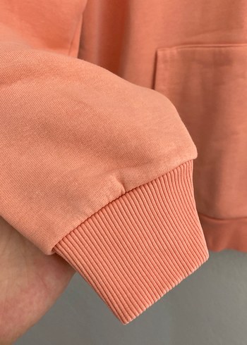 Pembe Basic Kadın Sweatshirt orjinal hype marka - Görsel 7