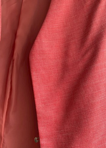 Düğmeli Pembe Kadın Blazer Ceket - Görsel 4