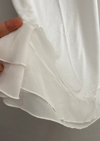 m Beden beyaz Renk Beyaz Bohem Midi Askılı Gecelik sıfır