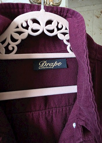 m Beden Bordo Nakışlı Bohem Kadın Denim Ceket