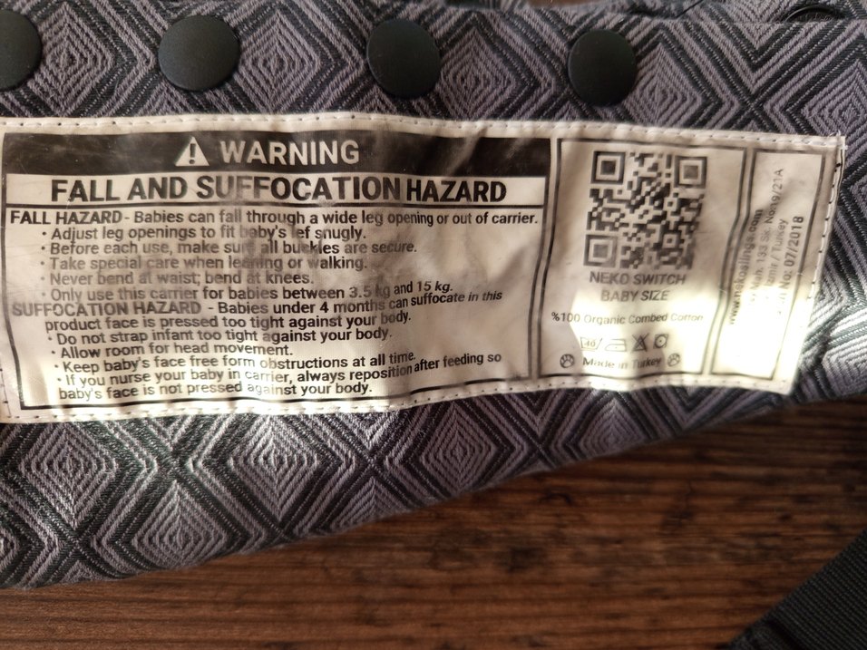 Gri Desenli Bebek Taşıyıcı - Görsel 5