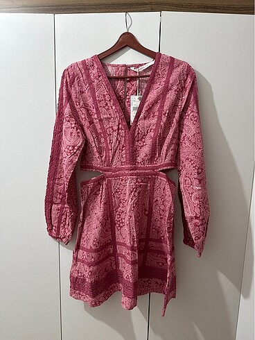 Mango etnik pencere detaylı elbise