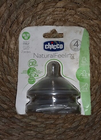 Chicco NaturelFeeling Biberon Emziği 4+
