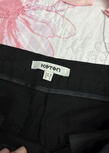 s Beden Düğmeli Siyah Kadın Kumaş Pantolon