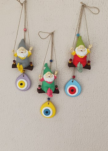 Ikea Renkli Cüce Figürlü Duvar Süsü
