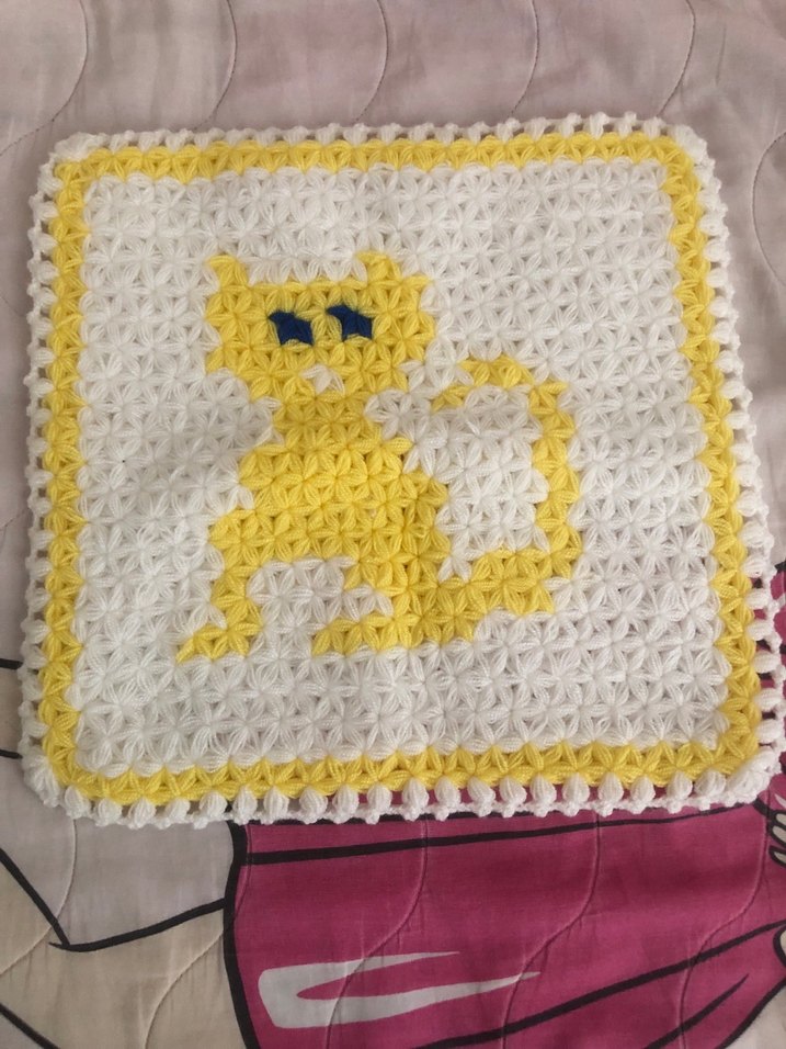 Sarı El Yapımı Banyo Lifi - Görsel 2