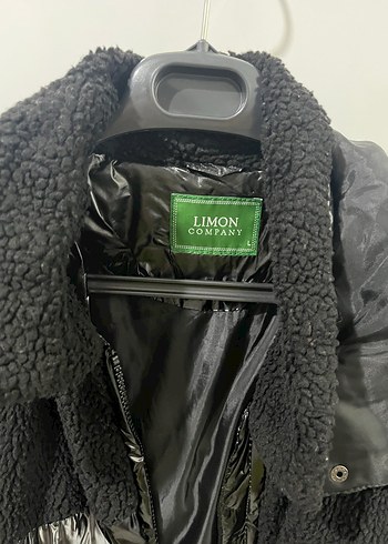 Limon Company Siyah Kadın Kısa Peluş Mont