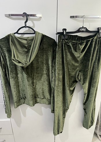 Zara Kadın Haki Kadife Eşofman Takımı