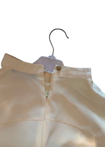 Sarı Uzun Kollu Fırfırlı Kadın Tunik - Görsel 4