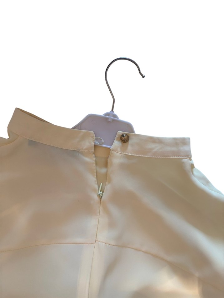 Sarı Uzun Kollu Fırfırlı Kadın Tunik - Görsel 4