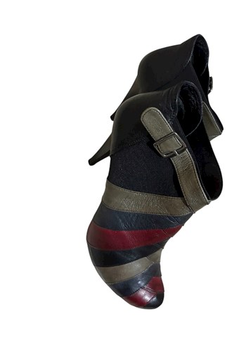 Deri topuklu kısa bot - Görsel 2