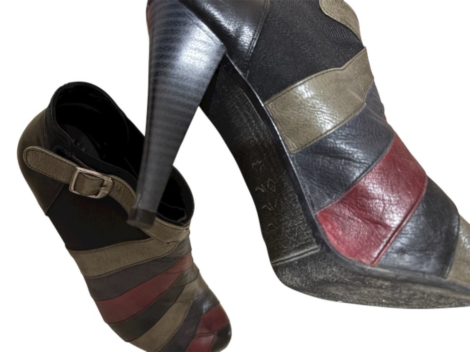 Deri topuklu kısa bot - Görsel 4