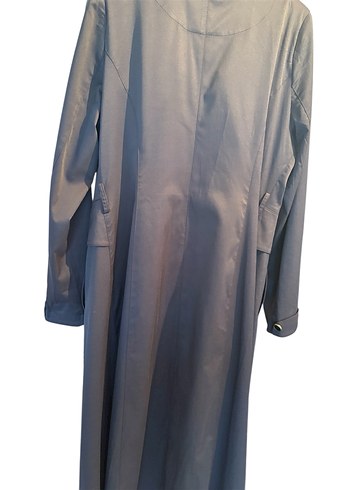 Füme Kadın Uzun Düğmeli pardesü - Görsel 4