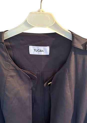 Füme Kadın Uzun Düğmeli pardesü - Görsel 3