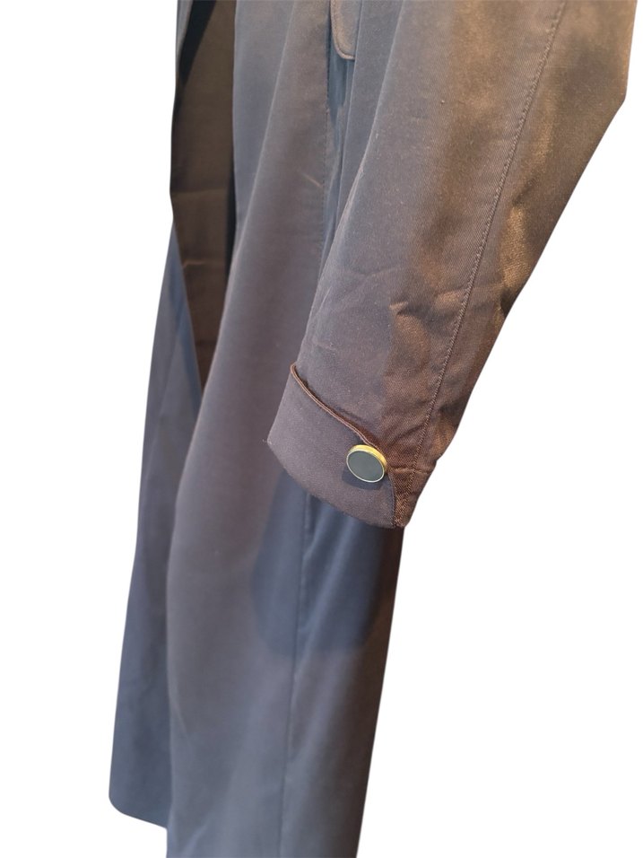 Füme Kadın Uzun Düğmeli pardesü - Görsel 2