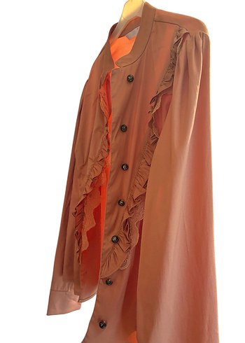 Dantelli Uzun Kollu Kadın Gömlek - Görsel 3