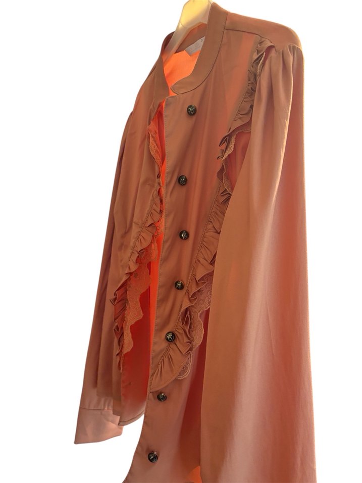 Dantelli Uzun Kollu Kadın Gömlek - Görsel 3