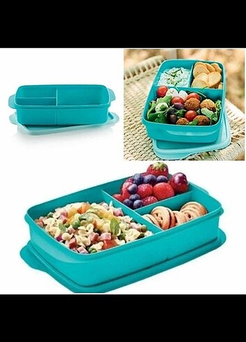 Tupperware büyük bölmeli beslenme kabı 