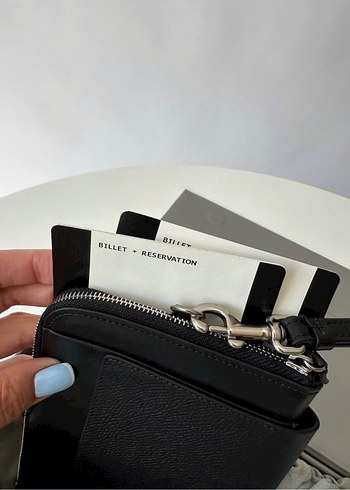 Balenciaga deri Passport Phone Wallet - Görsel 6