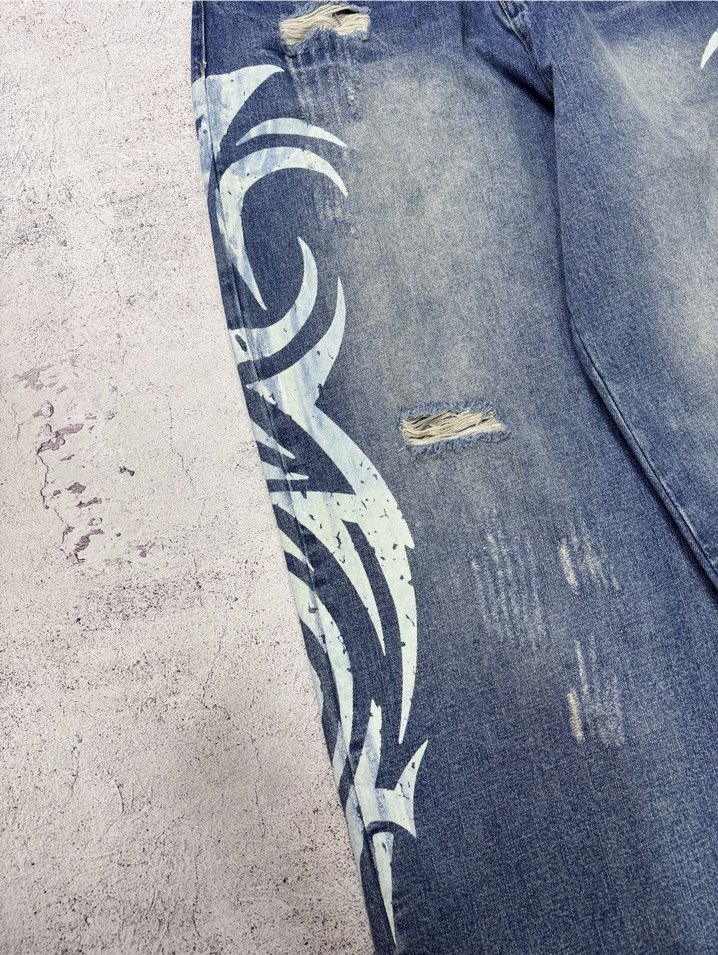 Jaded London Tattoo Print Colossus jeans — görsel 6/9
