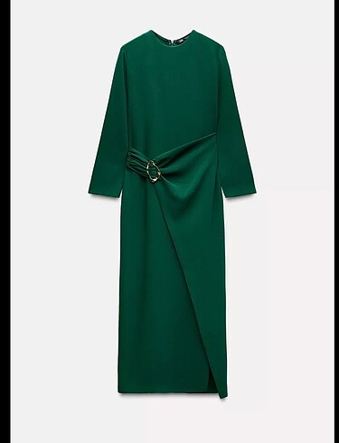 Zara Tokalı krep kişi elbise